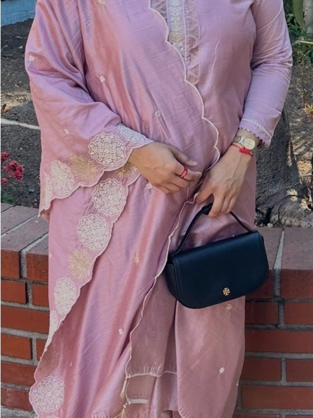 Elegant Dusty Pink Indian Dress